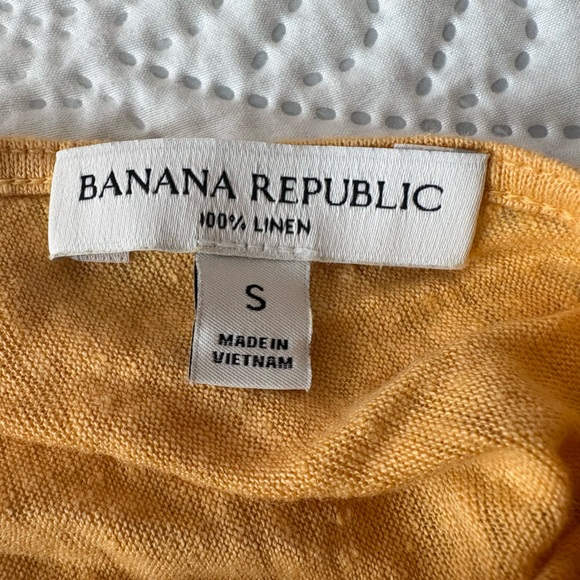 Banana Republic 100% Linen Draped Cross Back Tank Top Small Quiet Luxury - Picture 5 of 8